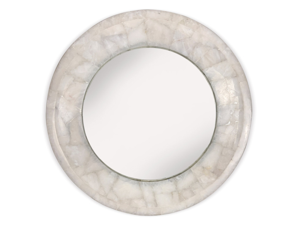 Allira Quartz Round Mirror