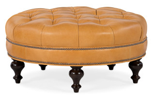 Bradington Young Well-Rounded Tufted Ottoman 805-RD