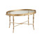 Gold Bamboo Cocktail Table thumbnail 1