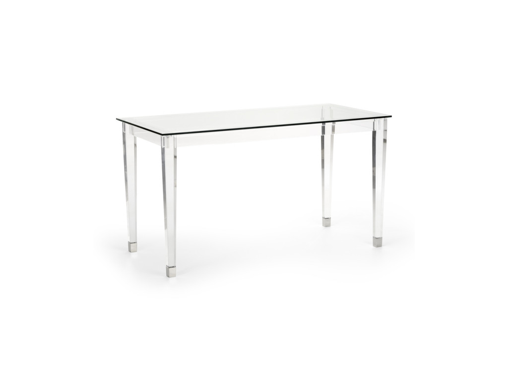 Acrylic Denver Desk - Silver