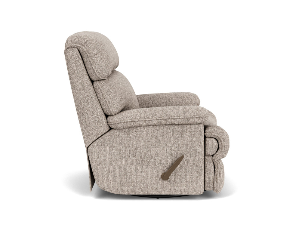 Geneva Fabric Swivel Gliding Recliner