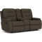 Kerrie Fabric Reclining Loveseat with Console thumbnail 1