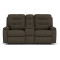 Kerrie Fabric Reclining Loveseat with Console thumbnail 2