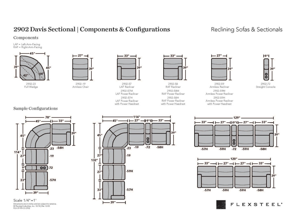 Davis Fabric Power Reclining Sectional