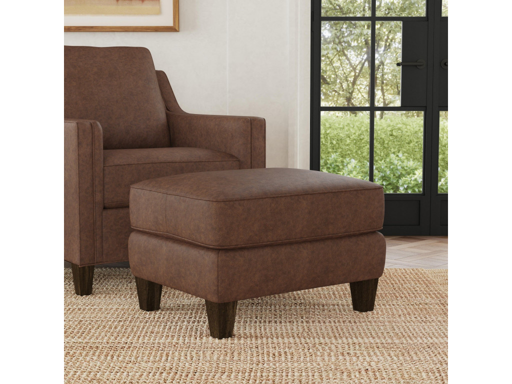 Finley Leather Ottoman