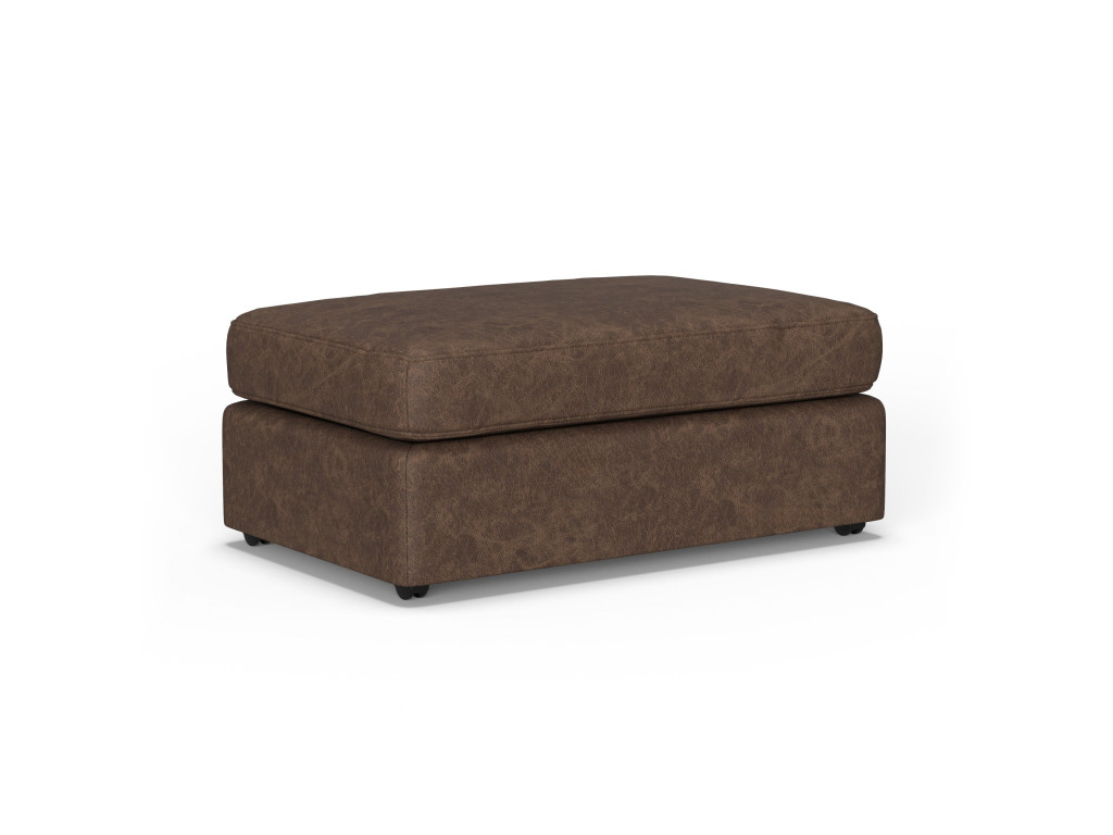 Vail Leather Cocktail Ottoman