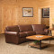 Vail Leather Conversation Sofa thumbnail 1