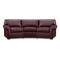 Vail Leather Conversation Sofa thumbnail 1