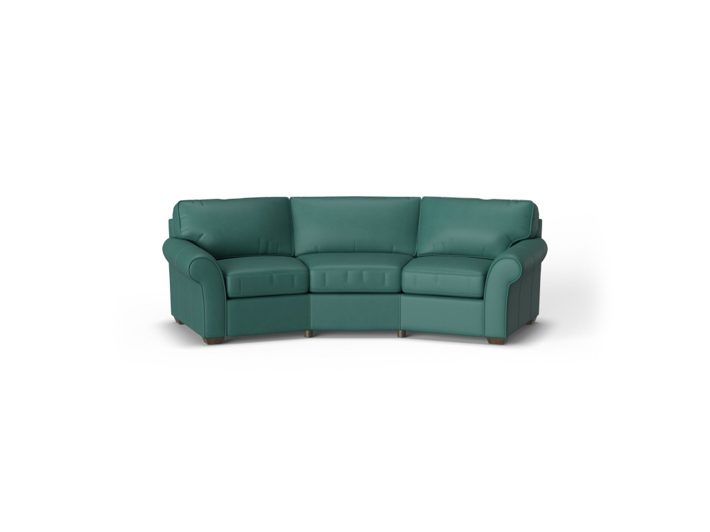 Vail Leather Conversation Sofa