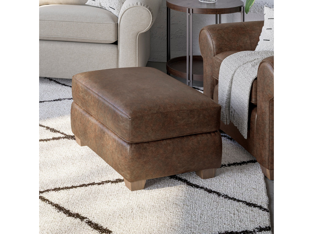 Thornton Leather Ottoman