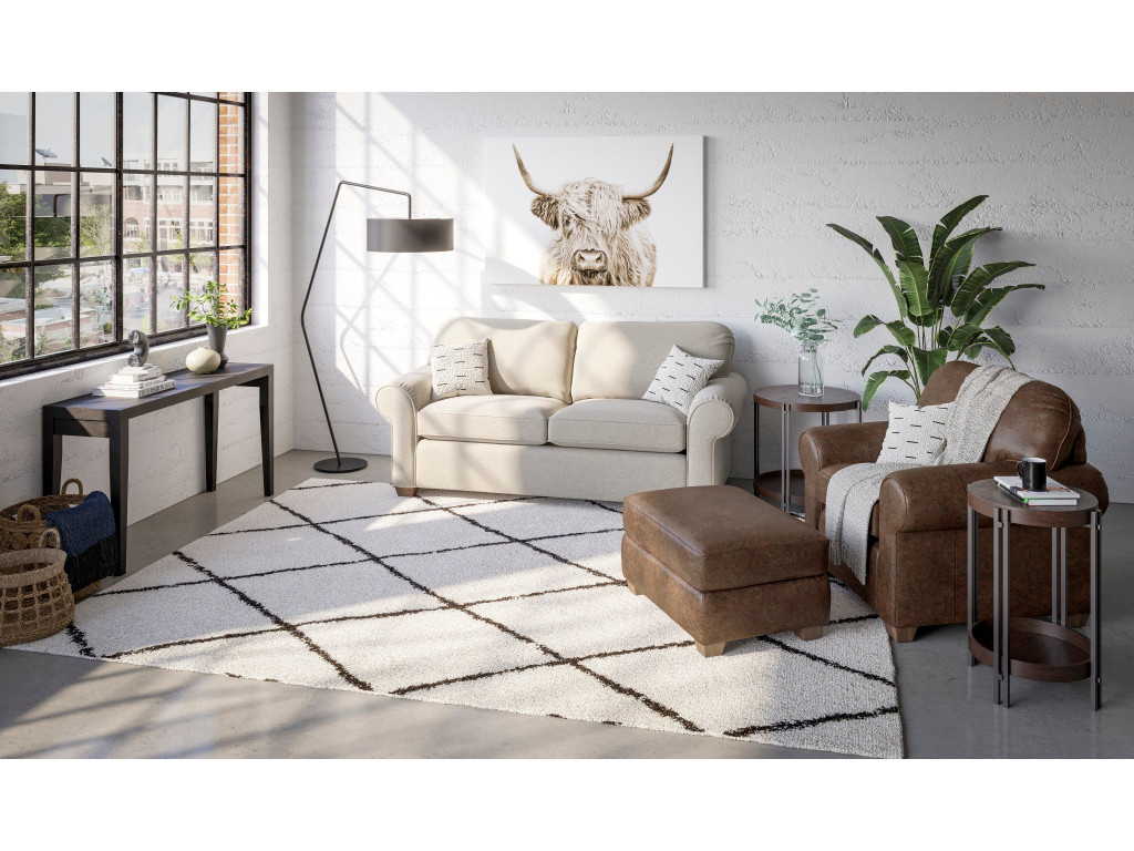 Thornton Leather Ottoman