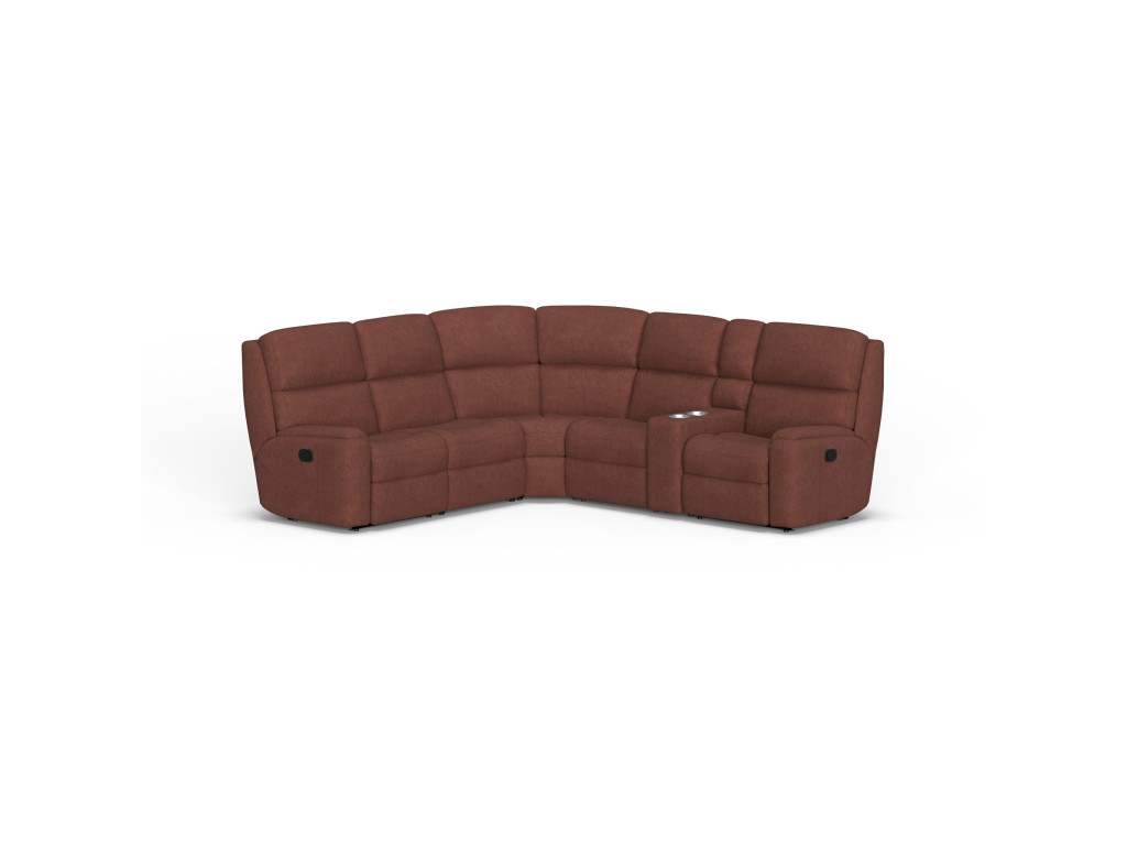 Rio Leather Reclining Sectional