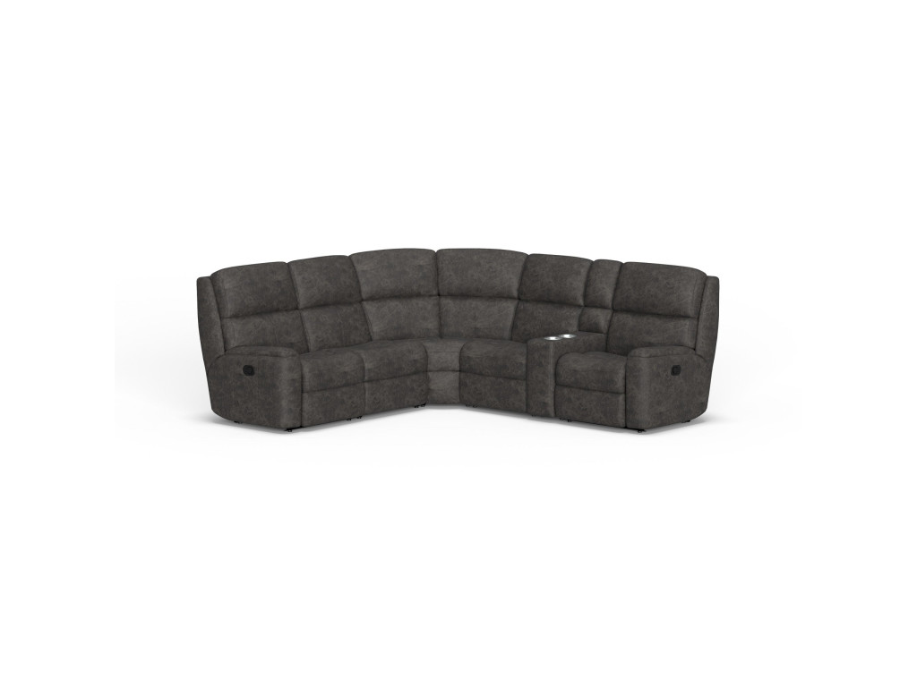 Rio Leather Reclining Sectional