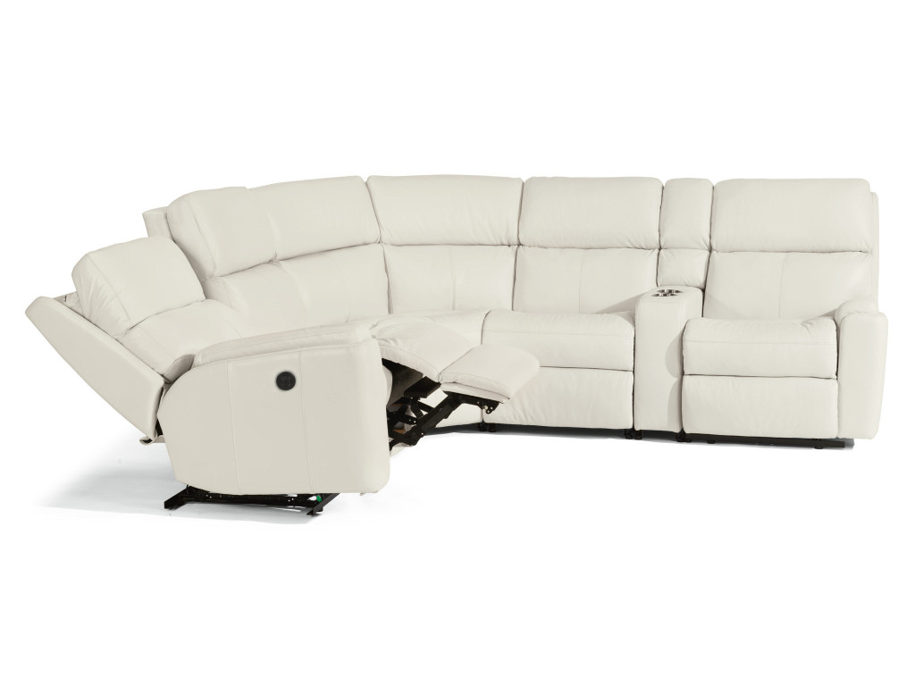 Rio Leather Power Reclining Sectional