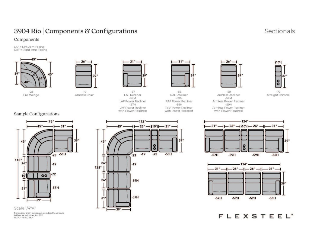 Rio Leather Power Reclining Sectional with Power Headrests