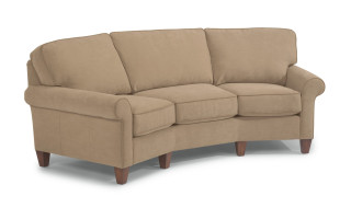 Westside Leather Conversation Sofa