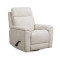 Refined Pearl Fabric Perfect Match Swivel Gliding Recliner thumbnail 2
