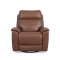 Refined Hickory Leather Perfect Match Power Swivel Gliding Recliner with Power Headrest & Lumbar thumbnail 1