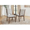 Athens Pair of Upholstered Dining Chairs thumbnail 1