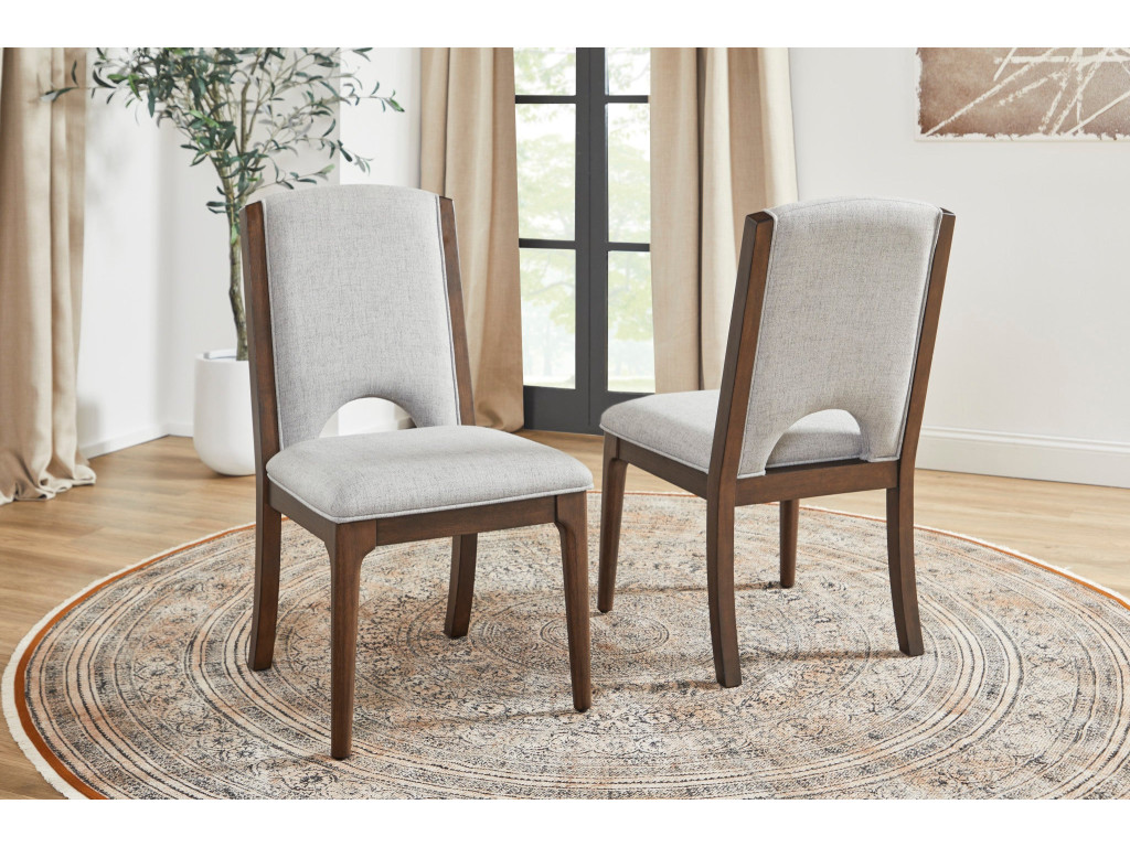 Athens Pair of Upholstered Dining Chairs