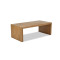 Waterfall Brown Rectangular Coffee Table thumbnail 1