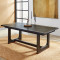Waterfall Black Rectangular Dining Table thumbnail 2