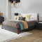 Waterfall Black King Upholstered Bed thumbnail 1