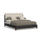 Waterfall Black Queen Upholstered Bed thumbnail 1
