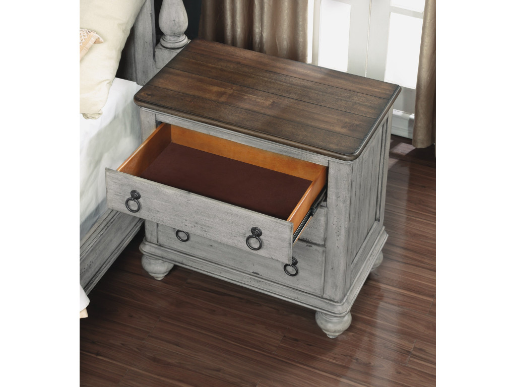 Plymouth Gray Nightstand