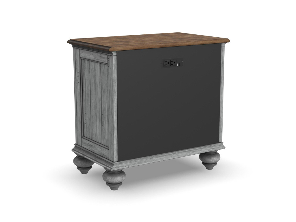 Plymouth Gray Nightstand