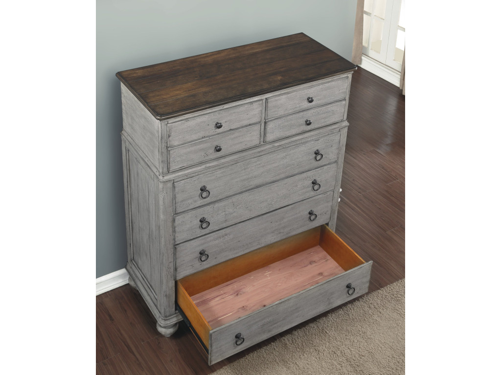 Plymouth Gray Drawer Chest