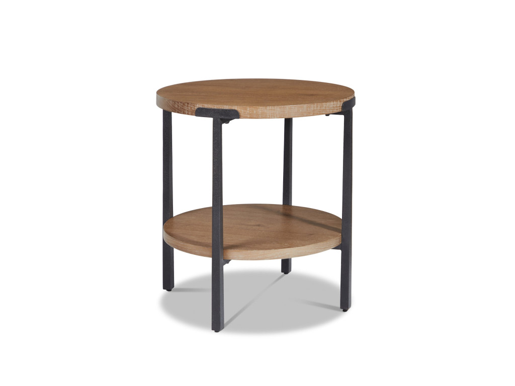 Millwork Brown Round End Table