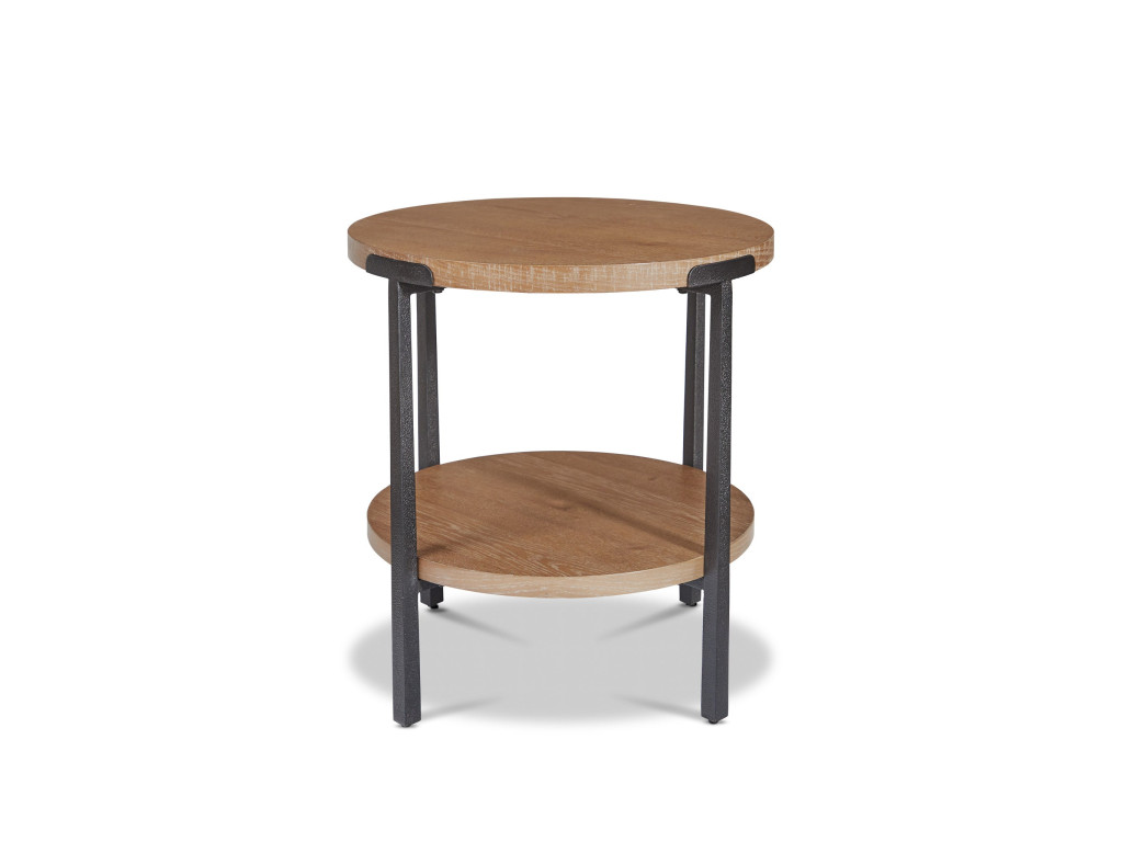 Millwork Brown Round End Table