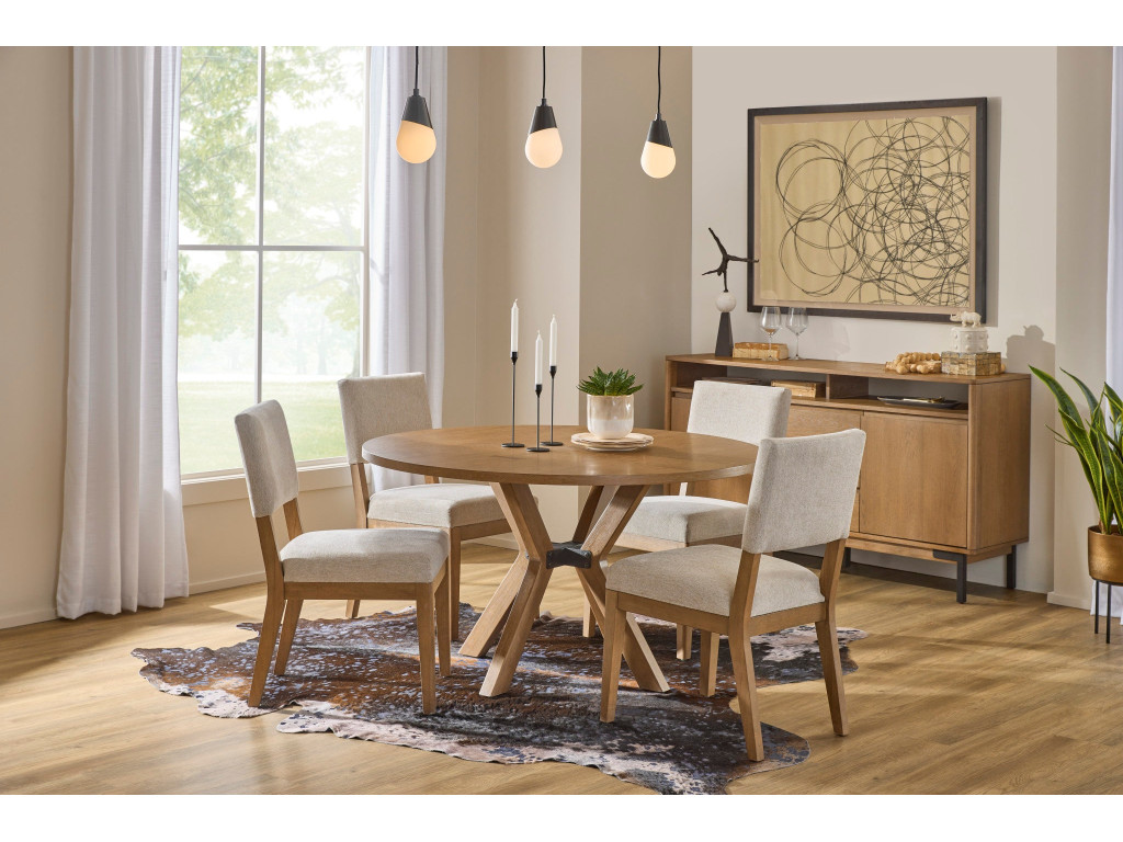 Millwork Off-White Pair of Dining Chairs