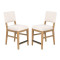 Millwork Off-White Pair of Counter Chairs thumbnail 1