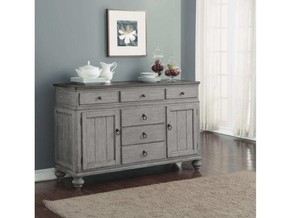 Plymouth Gray Buffet