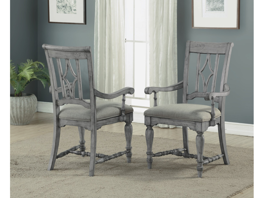 Plymouth Gray Pair of Dining Chairs
