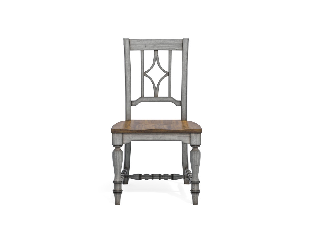 Plymouth Gray Pair of Armless Dining Chairs