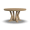 Lattice Brown Round Dining Table thumbnail 1