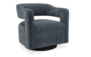 HF Custom Living Room Max Swivel Chair - Wood Base 1638