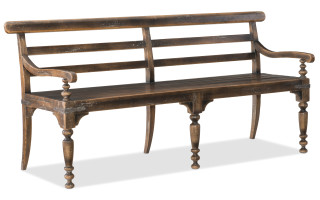 Hooker Furniture Casual Dining Hill Country Helotes Dining Bench