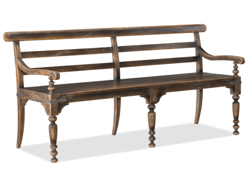 Hooker Furniture Casual Dining Hill Country Helotes Dining Bench