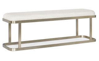 Hooker Furniture Bedroom Linville Falls River Branch Upholstered Bench