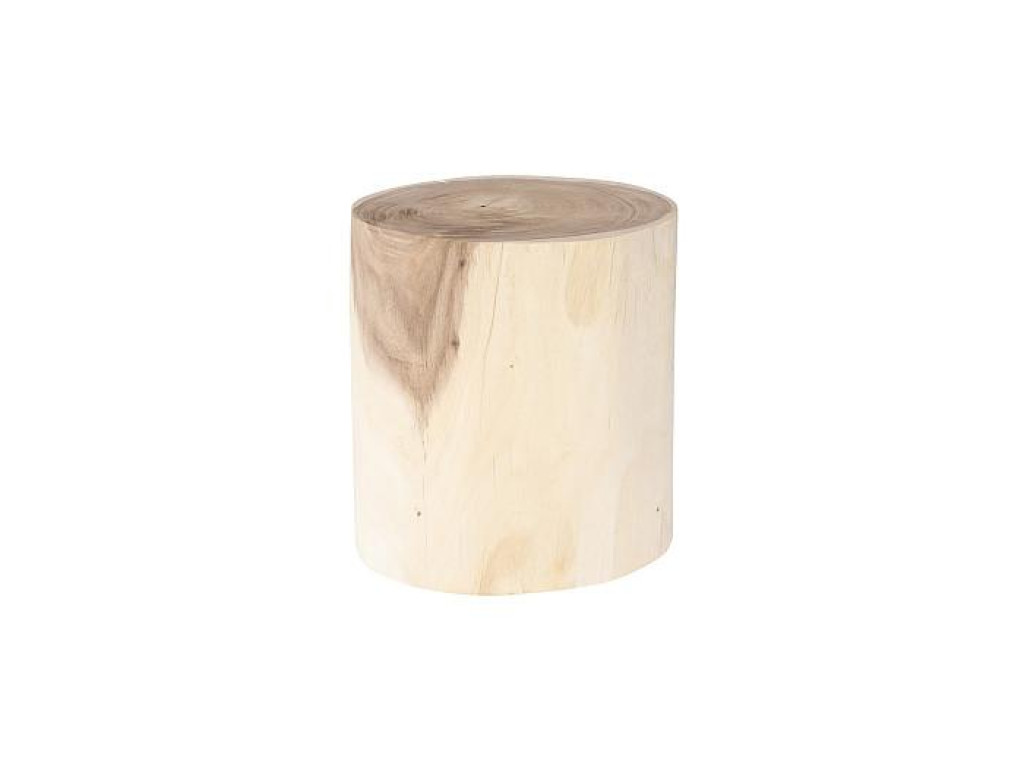 Natural Log Stool, Suar Wood