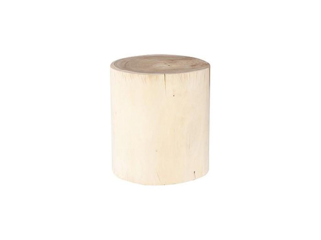 Natural Log Stool, Suar Wood