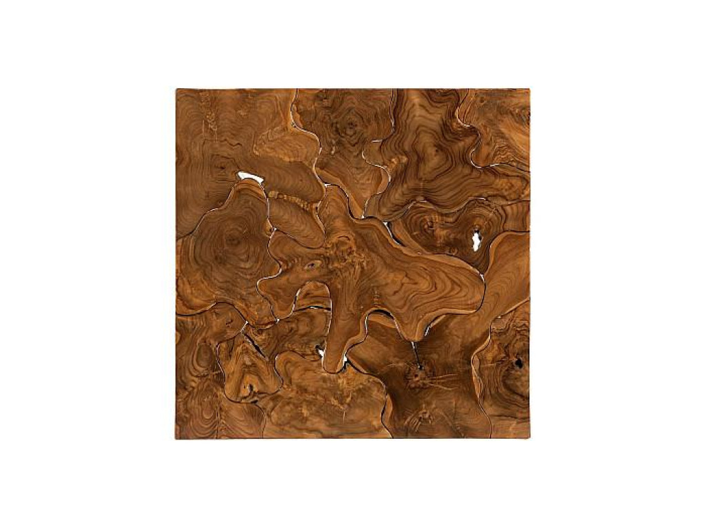 Teak Slice Coffee Table, Square