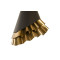 Ruffle Pendant Lamp, Black/Brass thumbnail 1