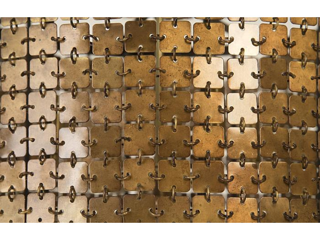 Armor Chandelier, Brass