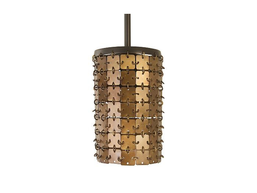 Armor Pendant Lamp, Brass