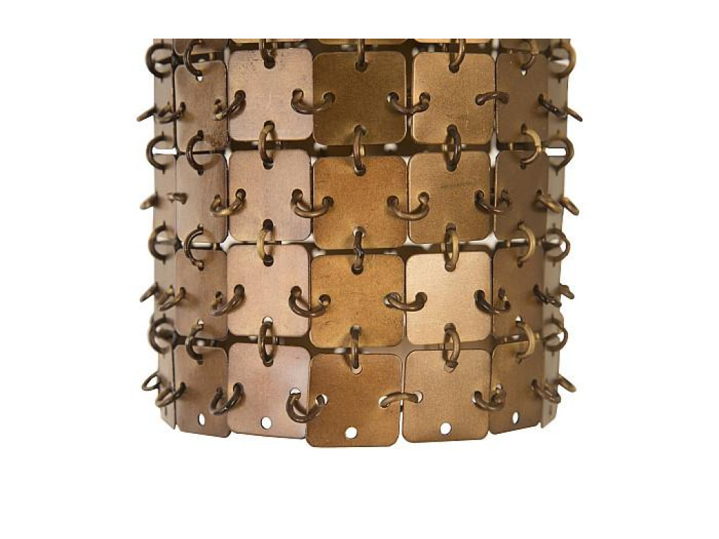 Armor Pendant Lamp, Brass